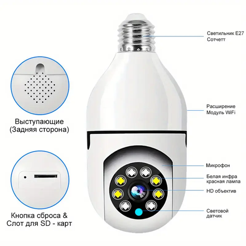 Wireless WiFi Light Bulb Camera cash on delivery