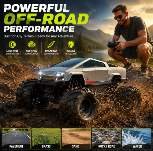 🚙🌊 Amphibious Remote Control Off-Road Truck