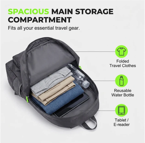 🎒 ✨Foldable Convertible Backpack Tote 3-in-1 Travel Bag