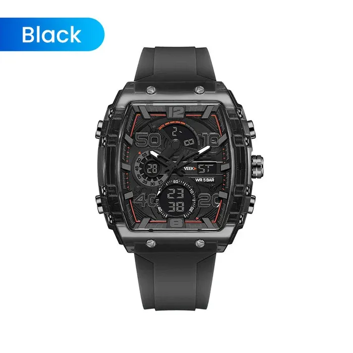 🔥LED Backlight+Stopwatch Technique🔥Multi-Function Sport & Casual Digital Watch