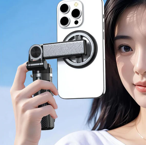 4-in-1 multifunctional magnetic selfie stick with 360° rotation