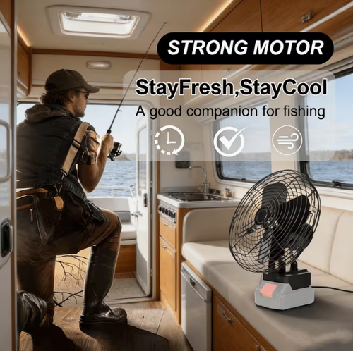 High Power Dual-Speed Camping Fan,