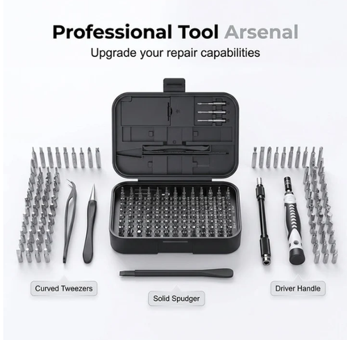 130-in-1 Magnetic Precision Screwdriver Set with Portable Storage Case