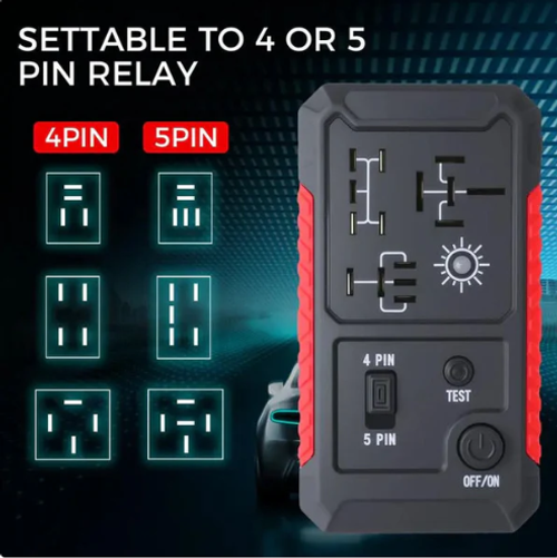 USB-C Car Relay Tester for 4 5 Pin Relays