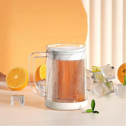 Double Layer Ice Cold Beer Glass 5pc