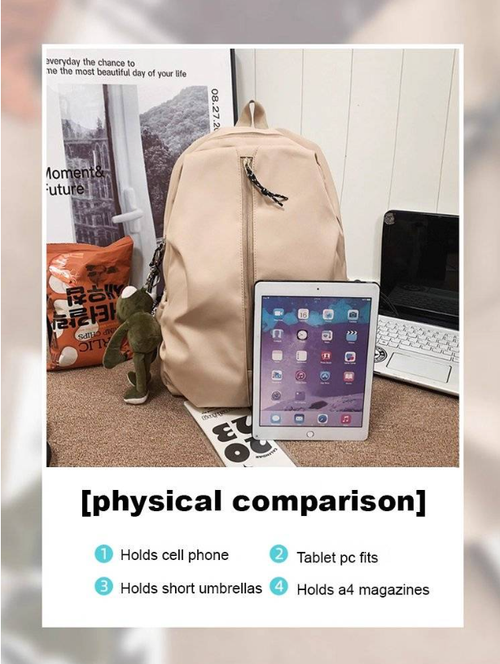 Backpack schoolbag couple large capacity simple casual travel backpack campus men and women college