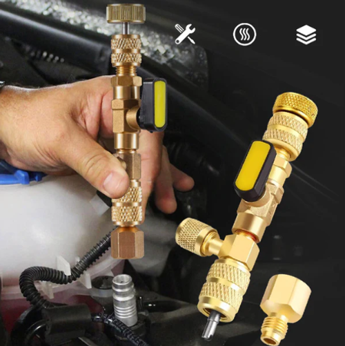 AC Valve Core Removal Tool with SAE 1 4 & 5 16 Port