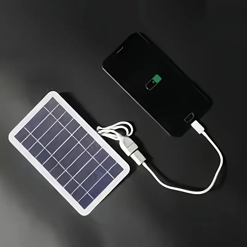 Portable USB Solar Panel Charger with LED Indicator