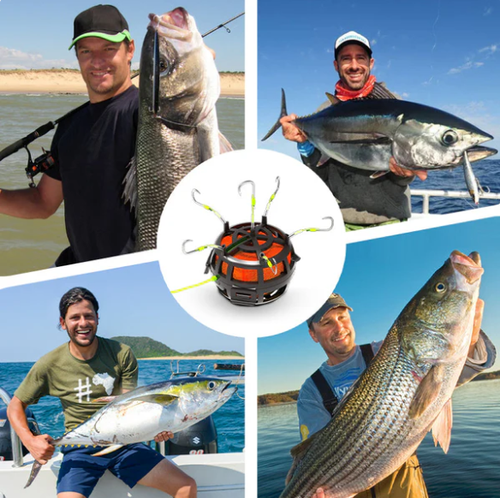 Reverse Bottom Bait Cage Fishing Hook  3pc