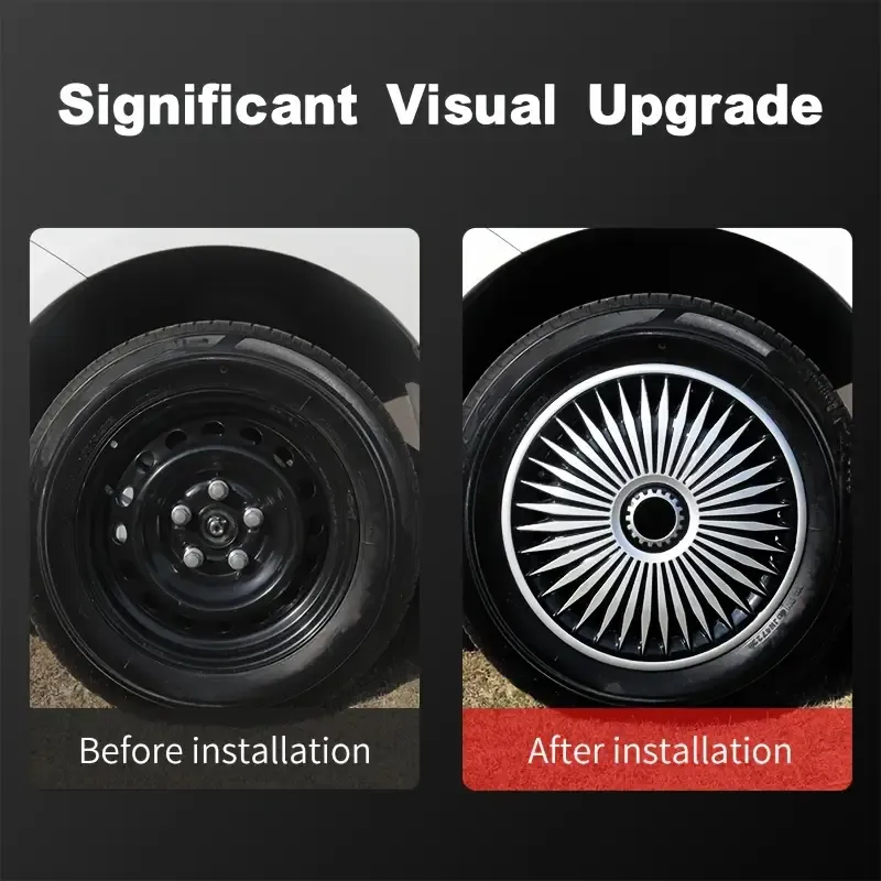 Cool hubcaps, non-destructive installation
