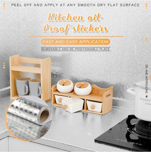 Stick Wallpaper Backsplash Waterproof Kitchen Stickers