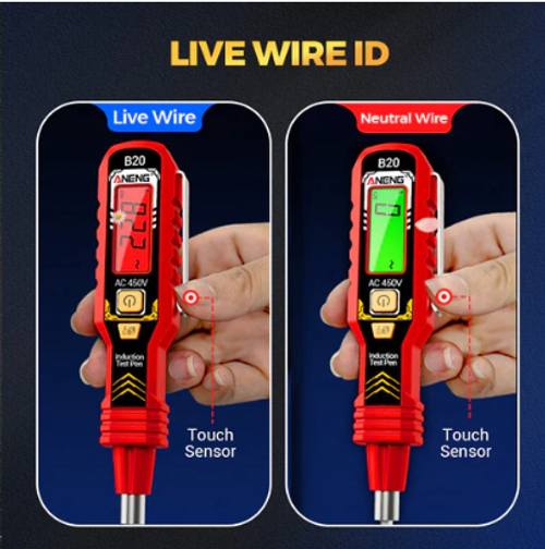 Contact Voltage Tester with LCD Display