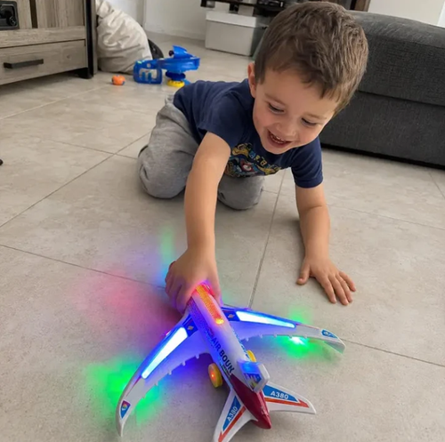Electric Model Aircraft with Sound and LED Lights – Interactive, Eye‑Catching, Sturdy ✨