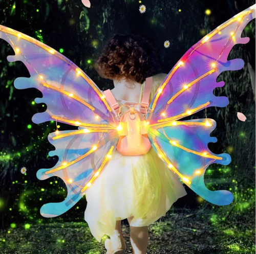 Rechargeable Electric Fairy Wings with LED Lights and Music🧚‍♀️