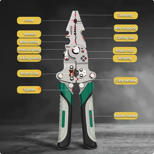 Multi-Functional Folding Wire Stripper