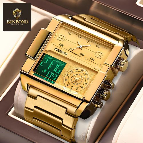 Multifunctional Quartz Watch With Oversized Dial