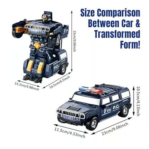 Electric Transforming Police Car🔥