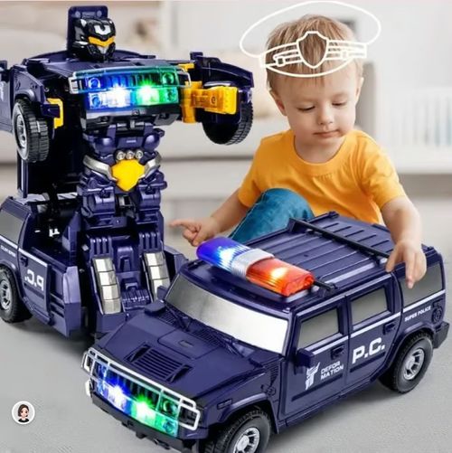 Electric Transforming Police Car🔥