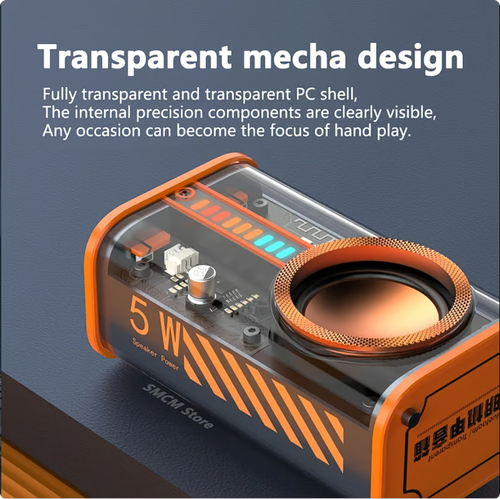 🔥Tokyo Transparent mecha wireless bluetooth speaker