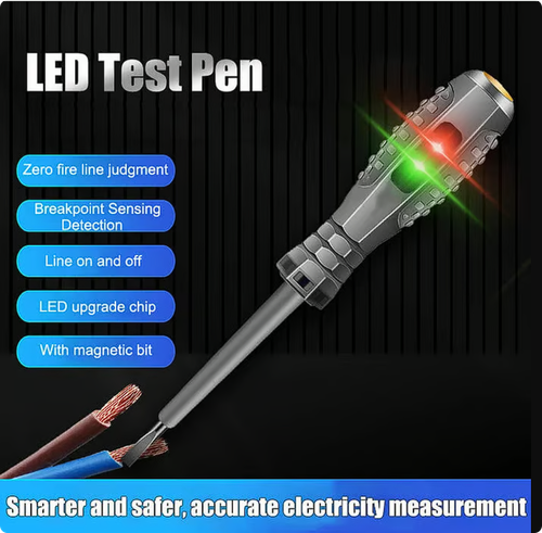 2-in-1 High Torque Strong Magnetic Screwdriver Electricity Detector