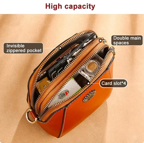 RETRO All-match vertical cellphone bag