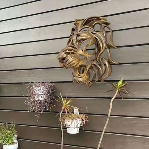 Lion Head Wall Mounted Art