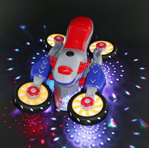 🎁New Electric Light and Music Deformation Motorcycle