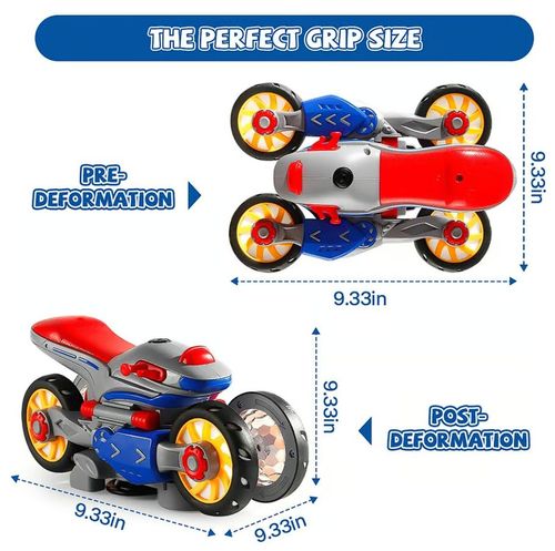 🎁New Electric Light and Music Deformation Motorcycle