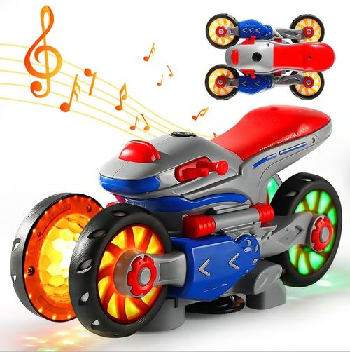 🎁New Electric Light and Music Deformation Motorcycle