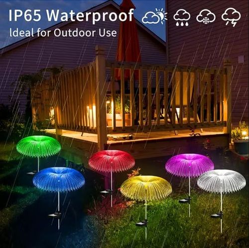 Solar Garden Changing Jellyfish Lights