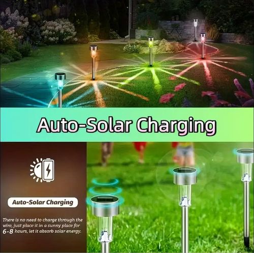 10pcs Outdoor Solar Landscape Lawn Lights