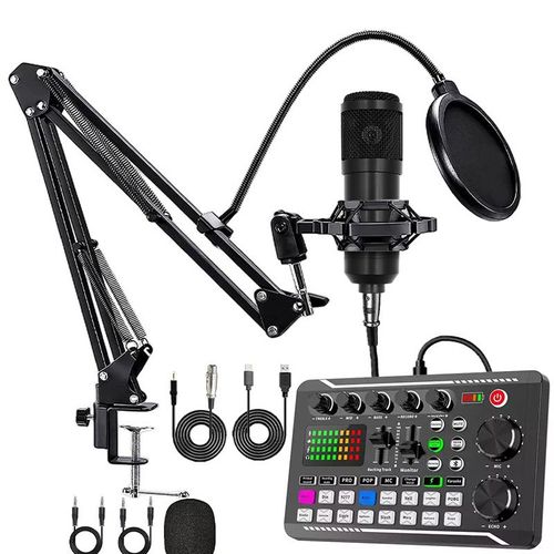 Multifunctional sound card microphone mixer kit