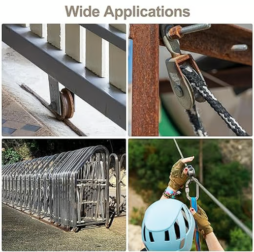 2Pcs Track Wheel Bearing Pulley