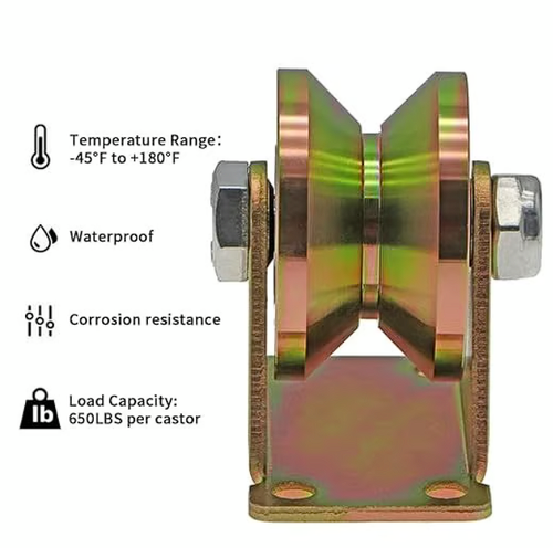 2Pcs Track Wheel Bearing Pulley
