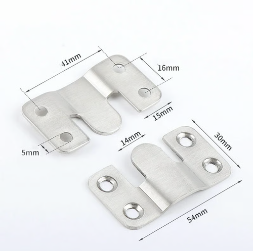 20 Pairs Stainless Steel Interlock Hanging Buckle Equipped with 80 Steel Screws