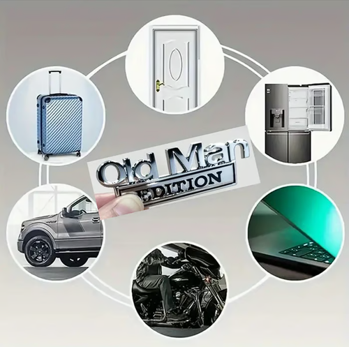 🔥Old Man Edition 3D Metal Emblem