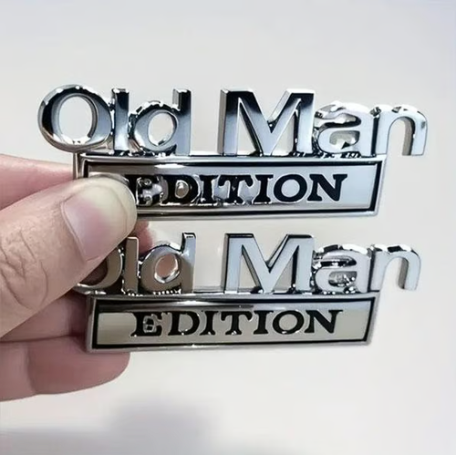 🔥Old Man Edition 3D Metal Emblem