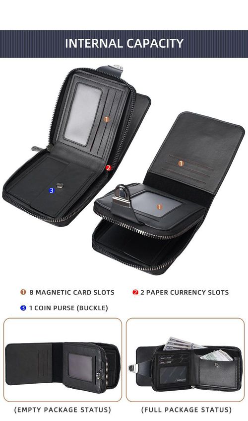 Men's Vintage Compact Zipper Wallet