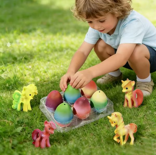 6-Pack Hatching Growing Unicorn Eggs for Boys & Girls, Birthday Easter Basket Stuffers Crafts Gift