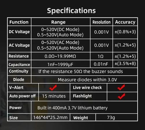 BSIDE A1X Digital Multimeter