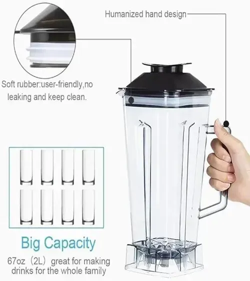 Silver Crest 2L Industrial 8500W 9525 Motor Dry Grinder Blender With 2 Jar