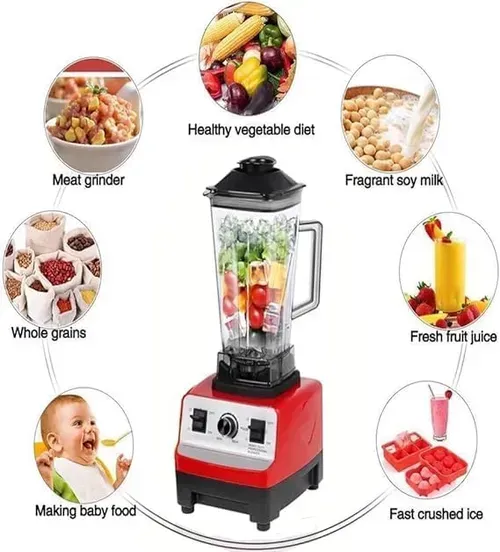 Silver Crest 2L Industrial 8500W 9525 Motor Dry Grinder Blender With 2 Jar