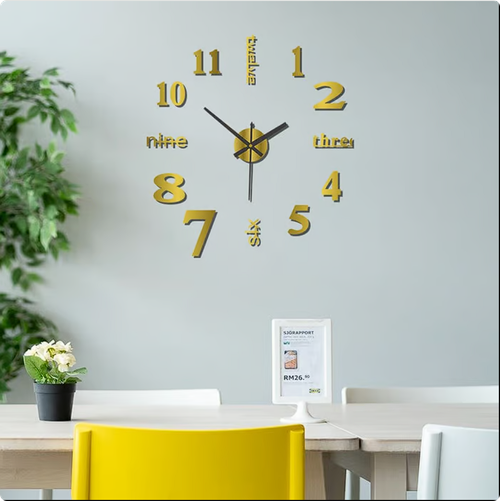 3D dimensional clock