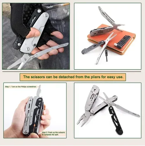 Spot Multi-Functional Disassembly Pliers Scissors Outdoor Camping Fire Tools Multi-Purpose Survival Knife Pliers High-End Folding Tool Pliers