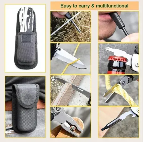 Spot Multi-Functional Disassembly Pliers Scissors Outdoor Camping Fire Tools Multi-Purpose Survival Knife Pliers High-End Folding Tool Pliers