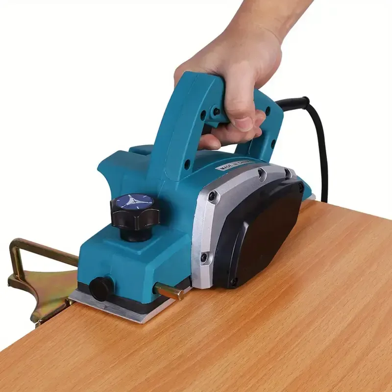 1pc Electric Wood Planer, 1300W Handheld Power Tool with 13000-16000RPM, 220V , Aluminum Copper Wire Design, Smooth Flat Self-Locking, Labor-Saving for Home Furniture DIY and Carpenters, Power Tools Woodworking