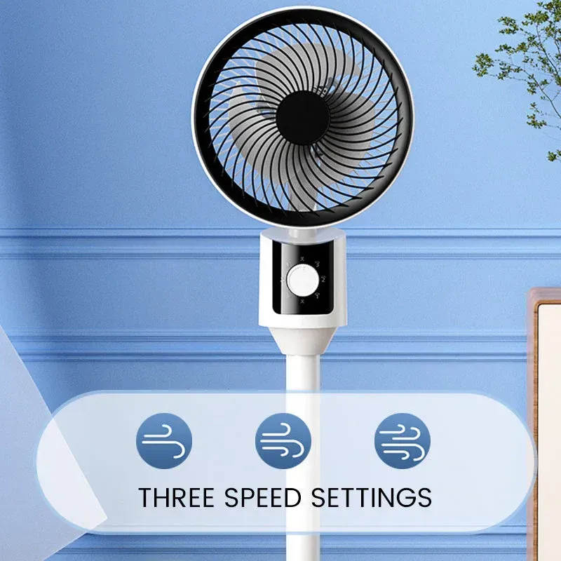 Oscillating Electric Stand Fan with Adjustable Height
