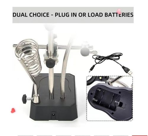 🔍 Adjustable LED Magnifying Glass Soldering Station – Hands-Free Precision Made Easy! 💡