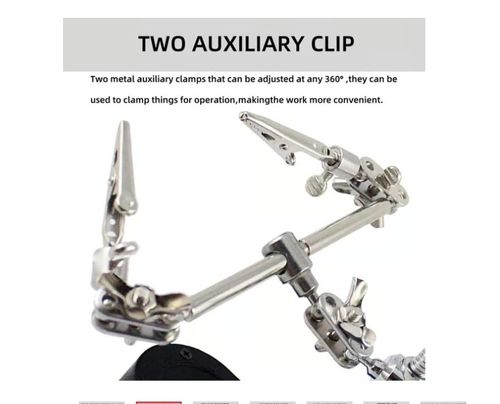 🔍 Adjustable LED Magnifying Glass Soldering Station – Hands-Free Precision Made Easy! 💡