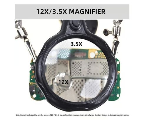 🔍 Adjustable LED Magnifying Glass Soldering Station – Hands-Free Precision Made Easy! 💡